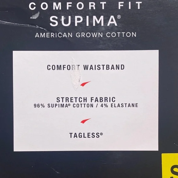 Kirkland Signature Supima Cotton Boxer Briefs - Black 4-pack Size Small - Picture 4 of 7